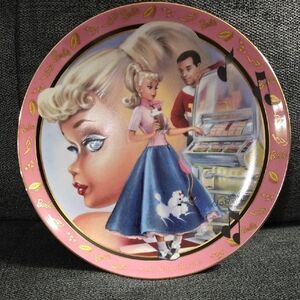 Barbie‎ Collector Plate- Soda Shop Barbie, 2001